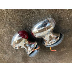 2 feux tonneau chromé neuf Delage Bugatti Delahaye Hotchkiss Jeep traction Renault Peugeot Citroën