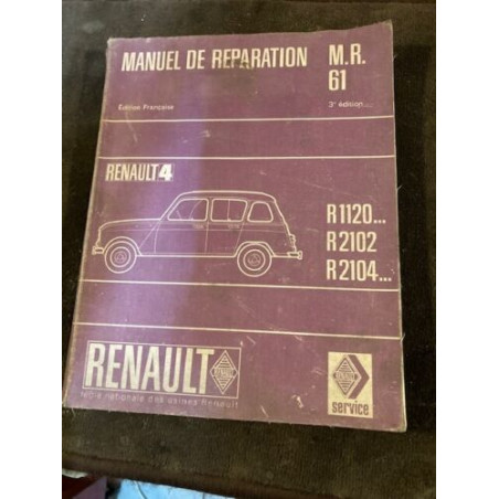 MANUEL DE REPARATION ORIGINAL RENAULT 4 R1120 R2102 R2104