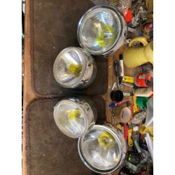 4 PHARES COMPLET CIBIE RECONDITIONNE CITROEN ID DS 19 OU 21 MAXI 1967
