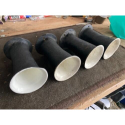 4 CORNETS WEBER POLYESTER ORIGINAUX D'EPOQUE SIMCA RALLY 3