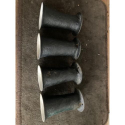 4 CORNETS WEBER POLYESTER ORIGINAUX D'EPOQUE SIMCA RALLY 3