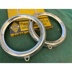 2 CERCLES DE PHARES RENAULT 10 NOS NEUF ORIGINAL