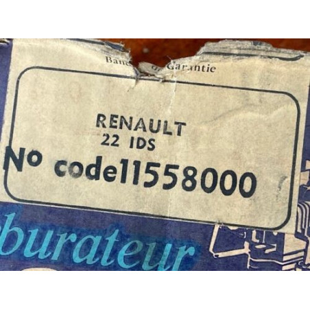 CARBURATEUR NEUF NOS SOLEX 22 IDS POUR RENAULT R3 R4 BERLINE FOURGONNETTE