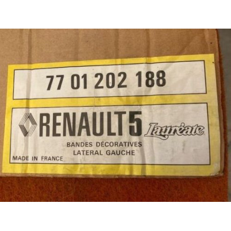 BANDE DECORATIVE NEUVE ORIGINAL NOS RENAULT 5 LAUREATE