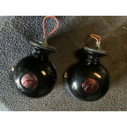 2 feux clignotant Grebel chromé NEUF HOTCHKISS DELAGE DELAHAYE BUGATTI TRACTION