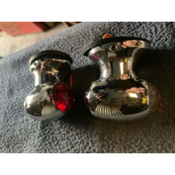 2 feux tonneau chromé NEUF HOTCHKISS DELAGE DELAHAYE BUGATTI TRACTION