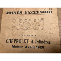 POCHETTE DE JOINTS D'ANCETRES NEUF D'EPOQUE EXCELSIOR CHEVROLET 4 CYL