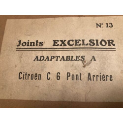 POCHETTE DE JOINTS D'ANCETRES NEUF D'EPOQUE EXCELSIOR CITROEN C6