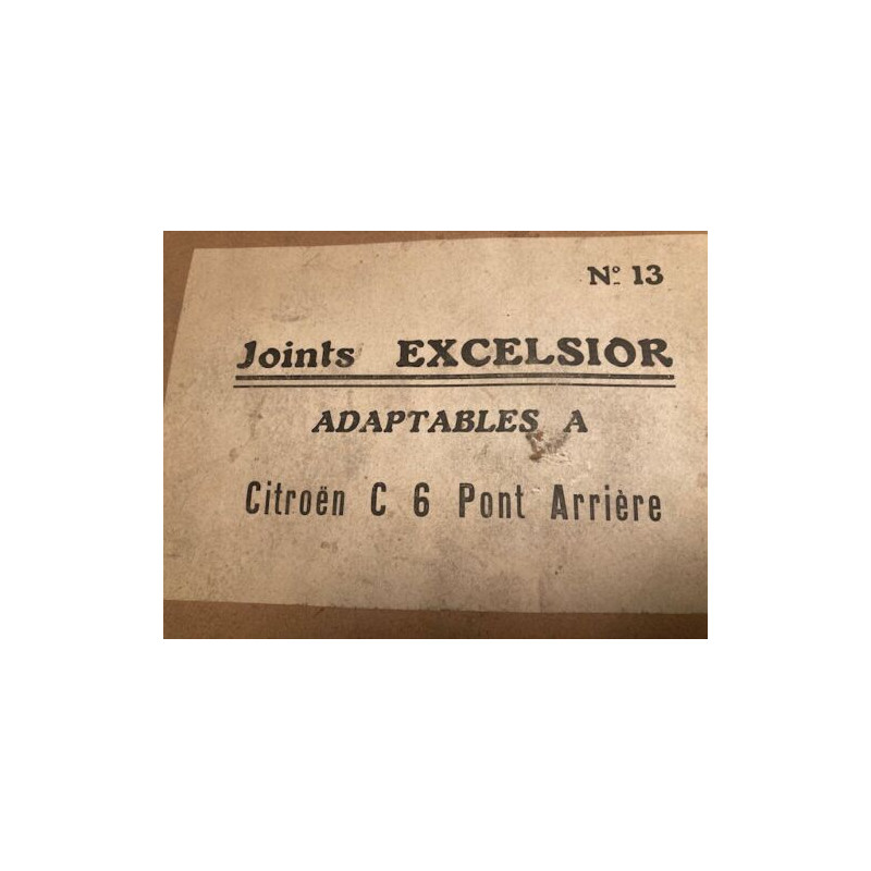 POCHETTE DE JOINTS D'ANCETRES NEUF D'EPOQUE EXCELSIOR CITROEN C6