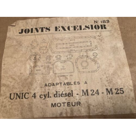 POCHETTE DE JOINTS D'ANCETRES NEUF D'EPOQUE EXCELSIOR UNIC