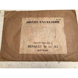 POCHETTE DE JOINTS D'ANCETRES NEUF D'EPOQUE EXCELSIOR RENAULT 10CV