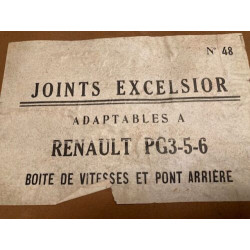 POCHETTE DE JOINTS D'ANCETRES NEUF D'EPOQUE EXCELSIOR RENAULT PG 3 5 6