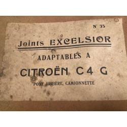 POCHETTE DE JOINTS D'ANCETRES NEUF D'EPOQUE EXCELSIOR CITROEN C4 G