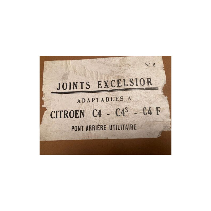 POCHETTE DE JOINTS D'ANCETRES NEUF D'EPOQUE EXCELSIOR CITROEN C4