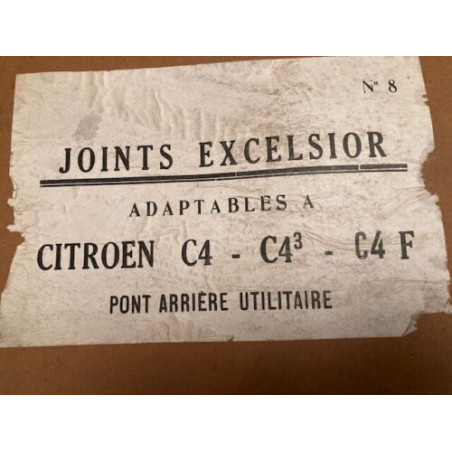 POCHETTE DE JOINTS D'ANCETRES NEUF D'EPOQUE EXCELSIOR CITROEN C4