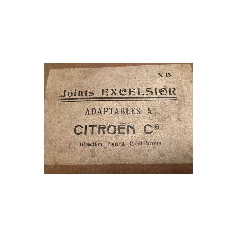 POCHETTE DE JOINTS D'ANCETRES NEUF D'EPOQUE EXCELSIOR CITROEN C6