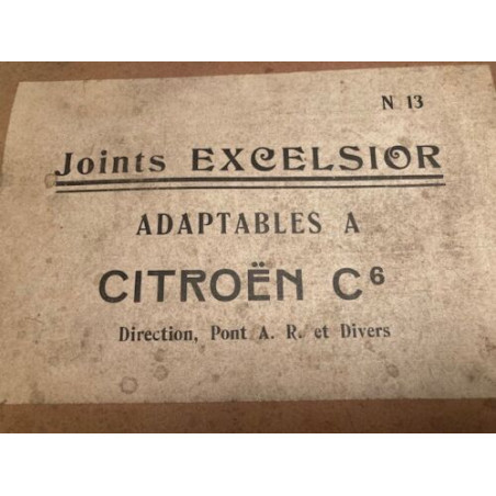 POCHETTE DE JOINTS D'ANCETRES NEUF D'EPOQUE EXCELSIOR CITROEN C6