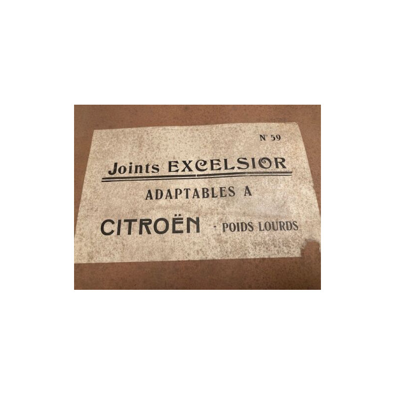 POCHETTE DE JOINTS D'ANCETRES NEUF D'EPOQUE EXCELSIOR CITROEN POIDS LOURD