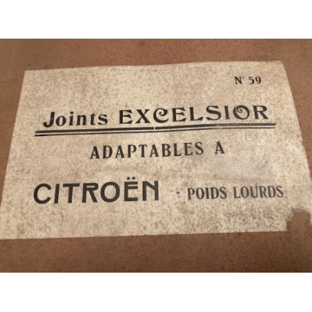 POCHETTE DE JOINTS D'ANCETRES NEUF D'EPOQUE EXCELSIOR CITROEN POIDS LOURD