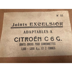 POCHETTE DE JOINTS NEUF D'EPOQUE EXCELSIOR CITROEN C6 G