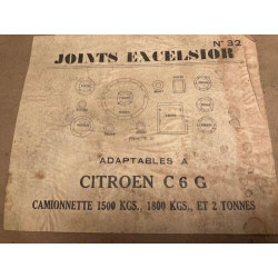 POCHETTE DE JOINTS NEUF D'EPOQUE EXCELSIOR CITROEN C6 G