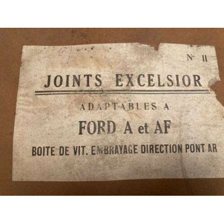 POCHETTE DE JOINTS NEUF D'EPOQUE EXCELSIOR FORD A ET AF