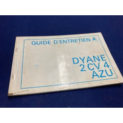 CARNET D'ENTRETIEN CITROEN DYANE 2CV AZU