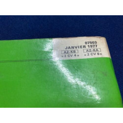 LIVRET DE BORD ET D'ENTRETIEN CITROEN 2CV