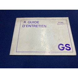 CARNET D'ENTRETIEN CITROEN GS